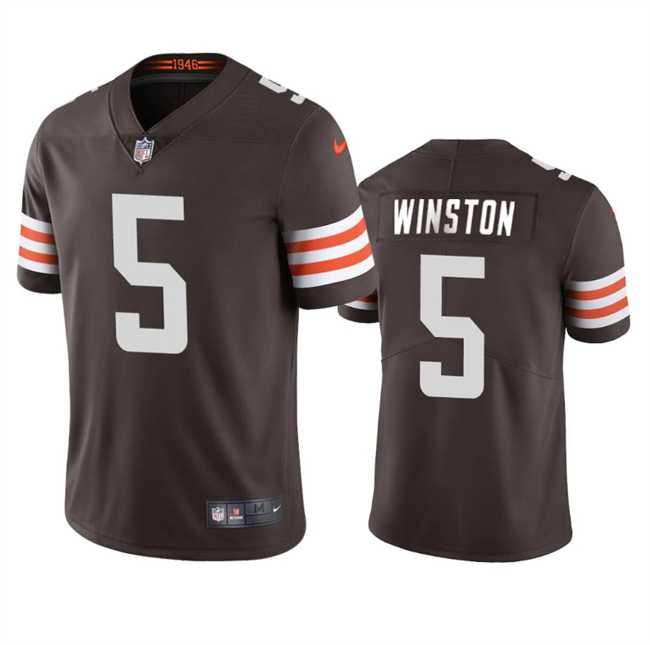 Men & Women & Youth Cleveland Browns #5 Jameis Winston Brown Vapor Limited Stitched Jersey,We sell and wholesale Men & Women & Youth Cleveland Browns #5 Jameis Winston Brown Vapor Limited Stitched Jersey on line form chian!